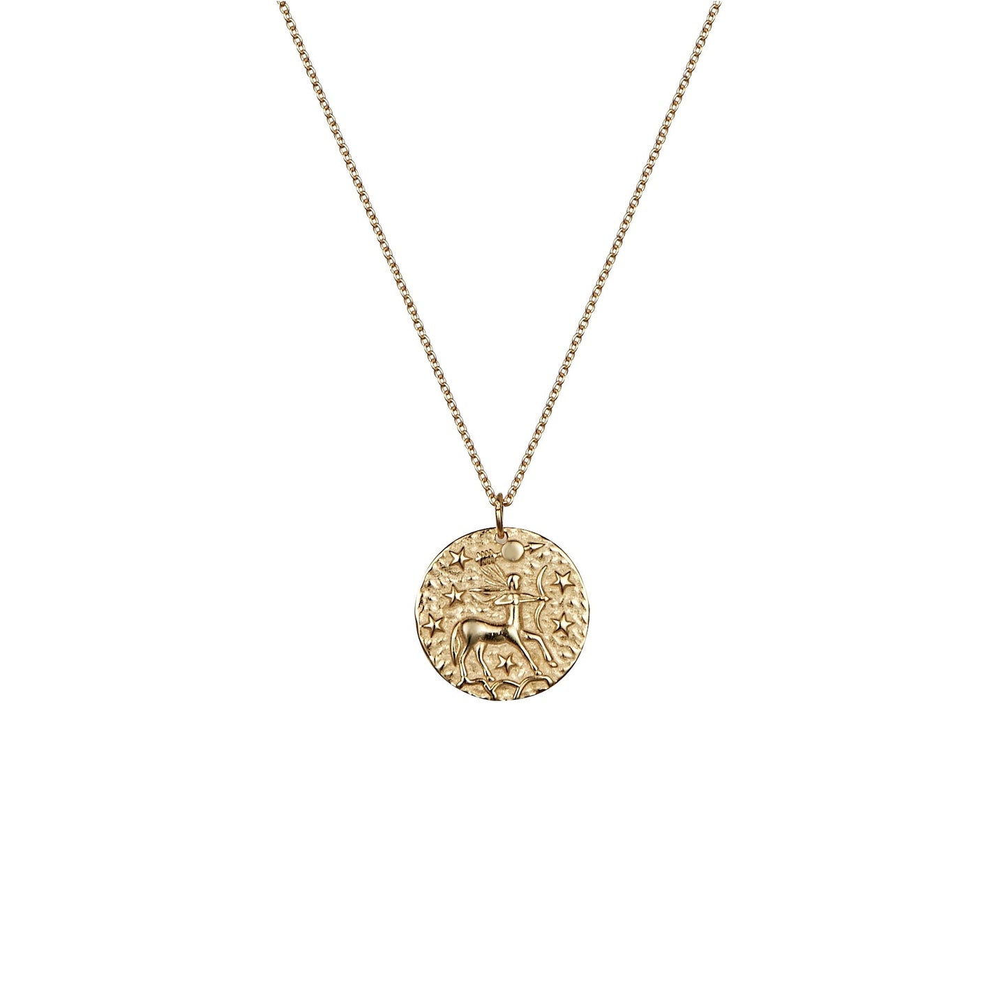 Sagittarius rose gold necklace