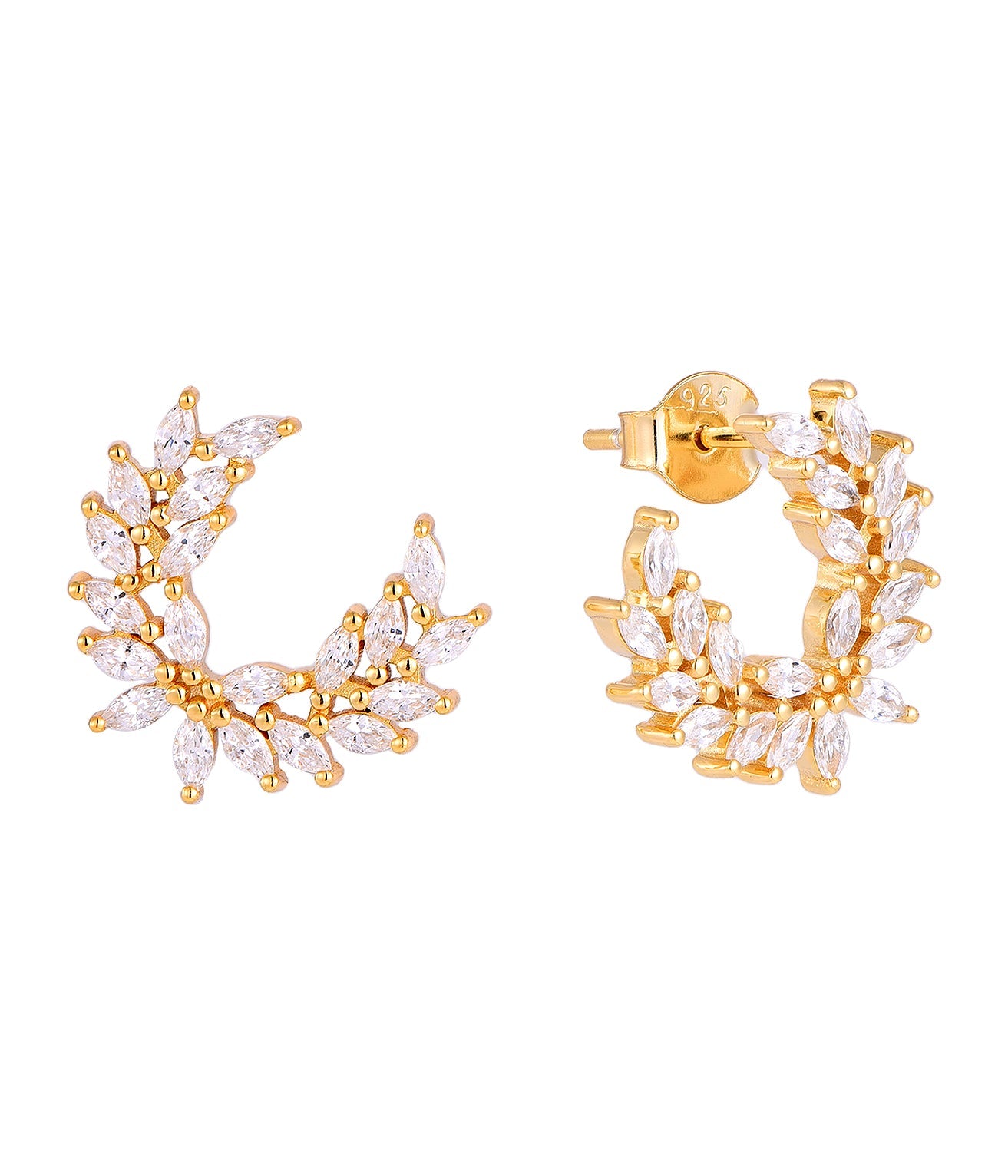 TAMARA WREATH GOLD EARRINGS