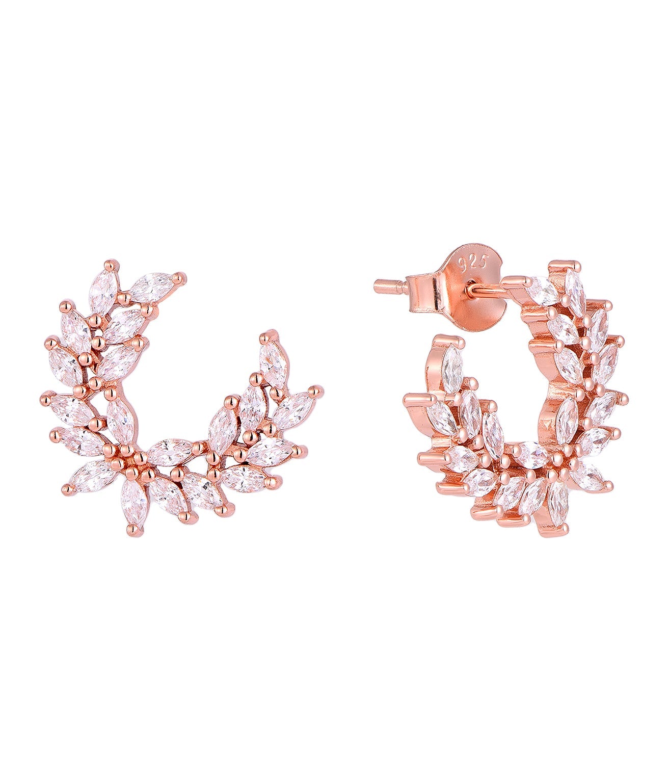 TAMARA WREATH ROSE GOLD EARRINGS