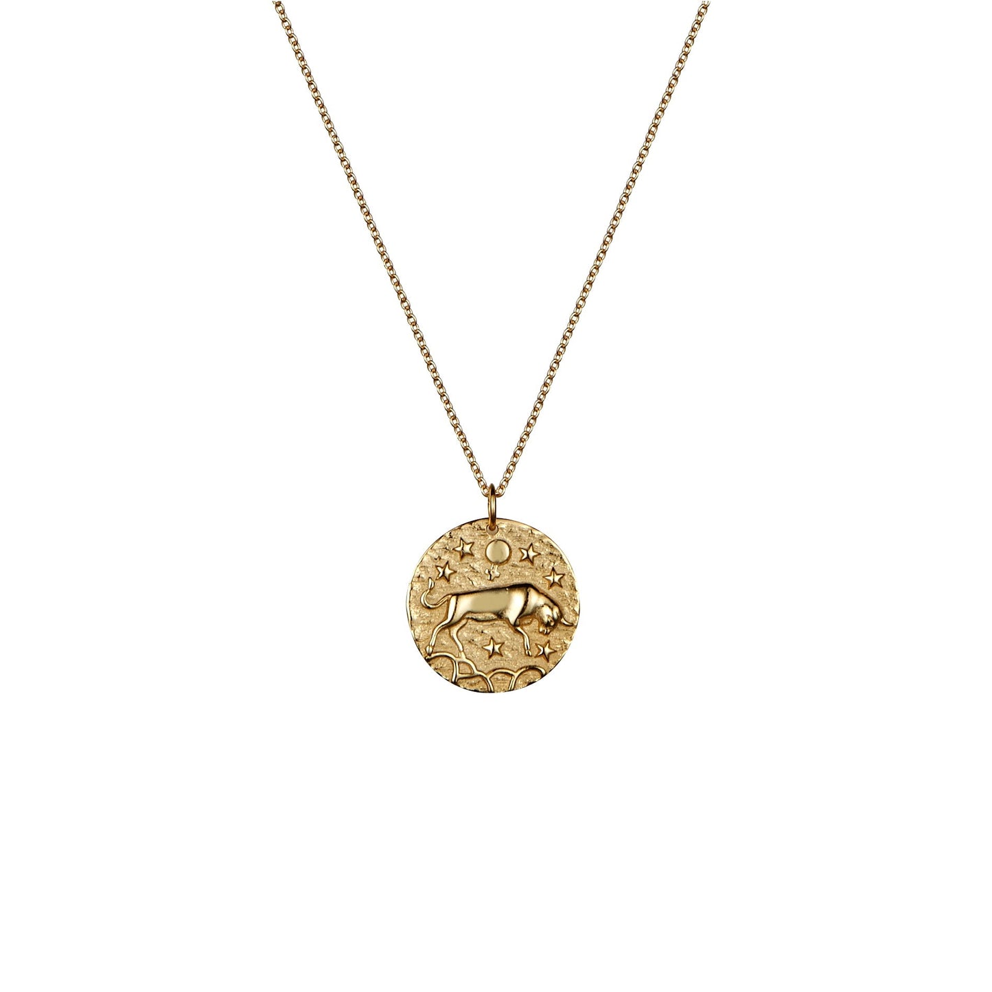 Taurus rose gold zodiac necklace