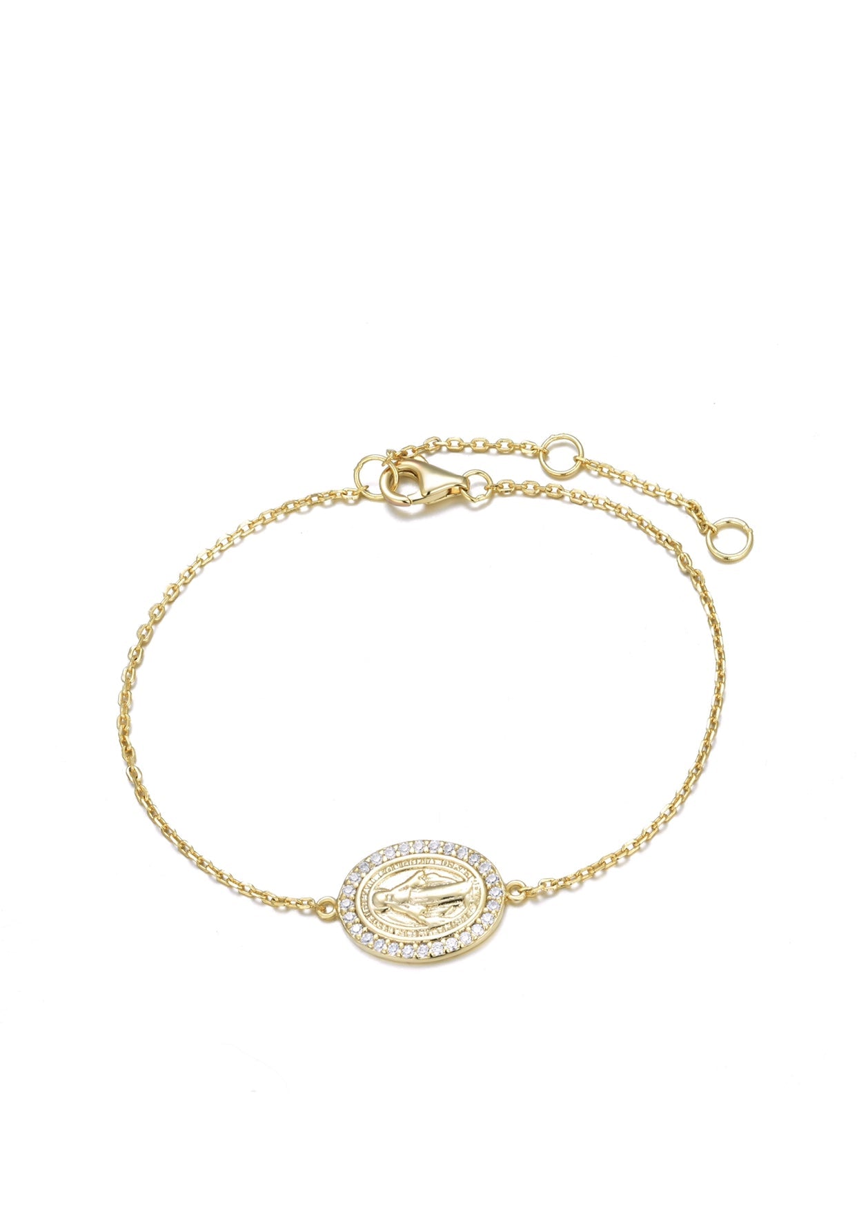 MARY CRYSTAL GOLD BRACELET