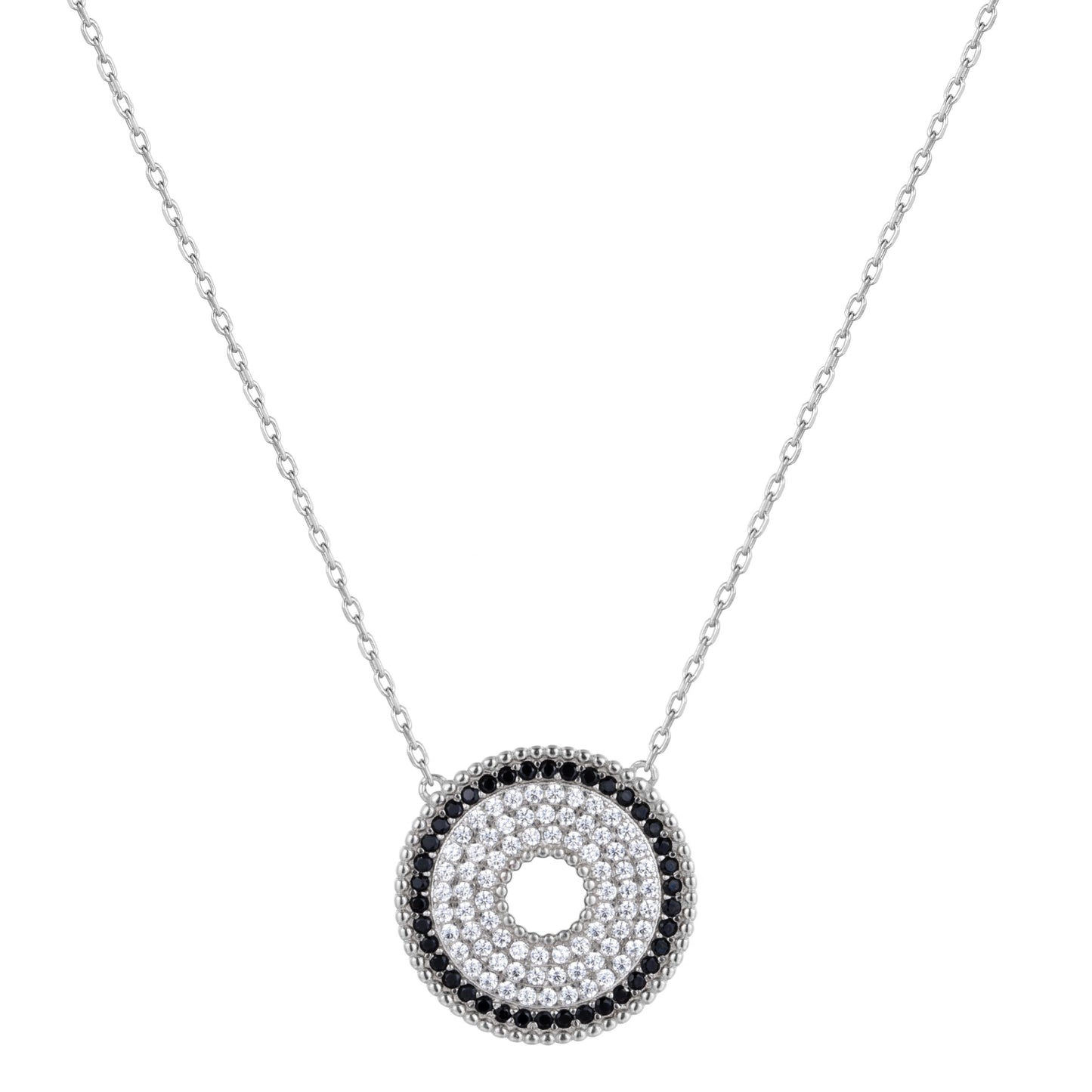 DANA ROUND SILVER NECKLACE