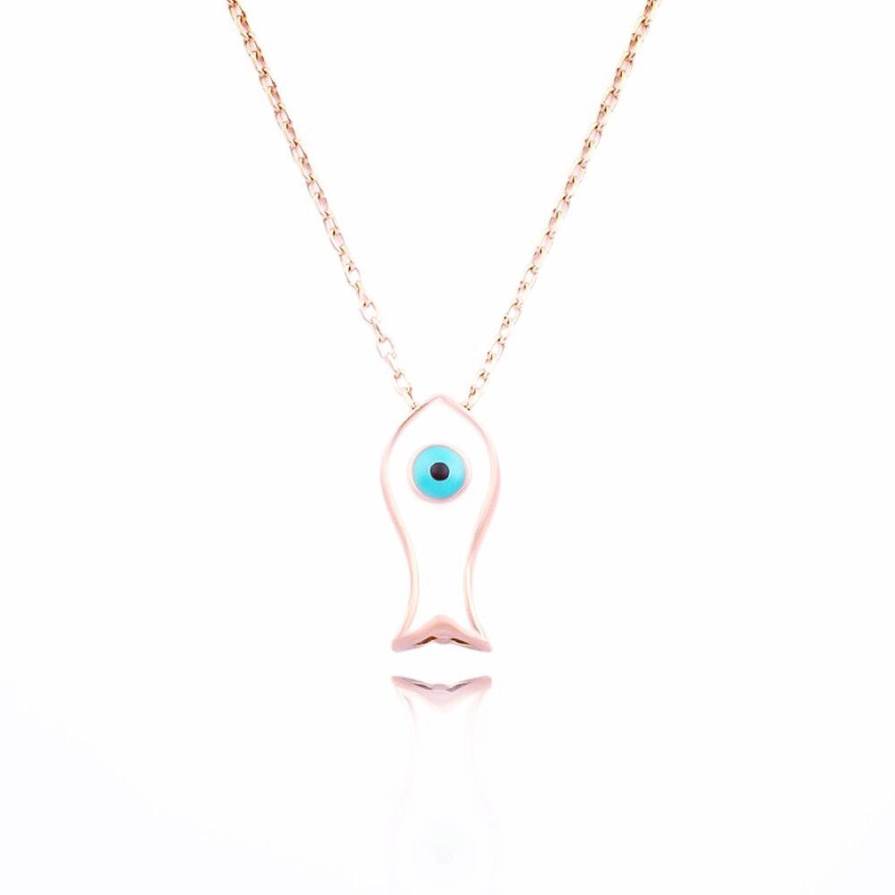 PLENTY OF FISH ACRYLIC NECKLACE