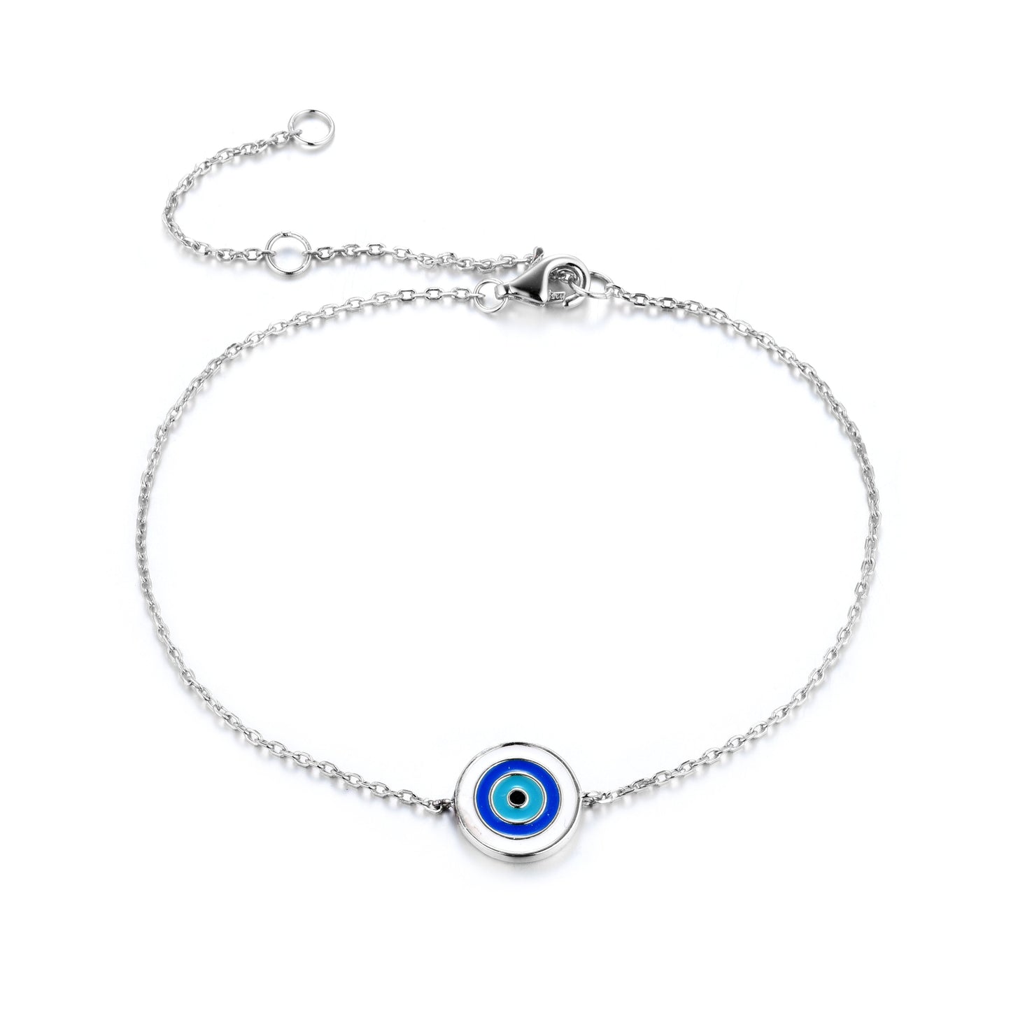 Aura Evil Eye Silver Bracelet