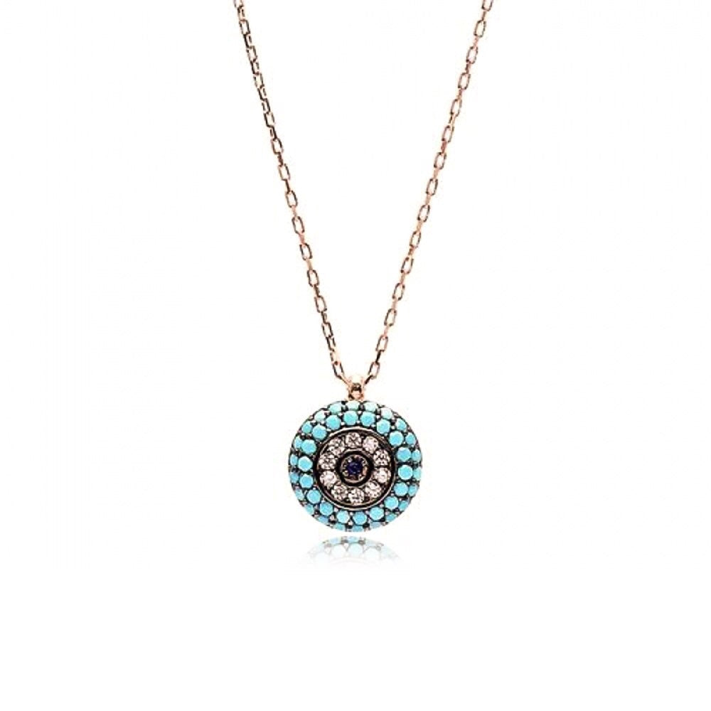 ROSALINA EVIL EYE TURQUOISE NECKLACE