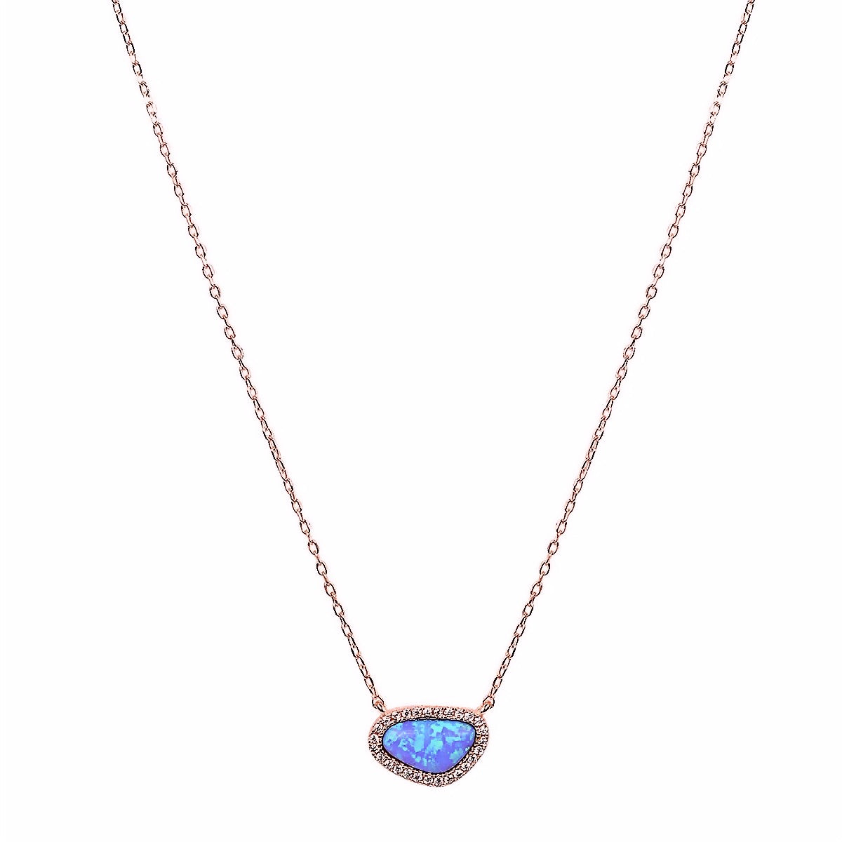 LYLA OPAL ROSE GOLD NECKLACE
