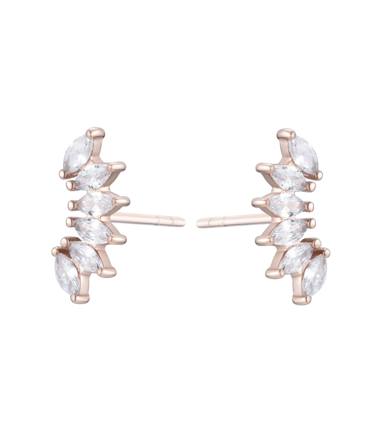 SIA CRYSTAL ROSE GOLD EARRINGS
