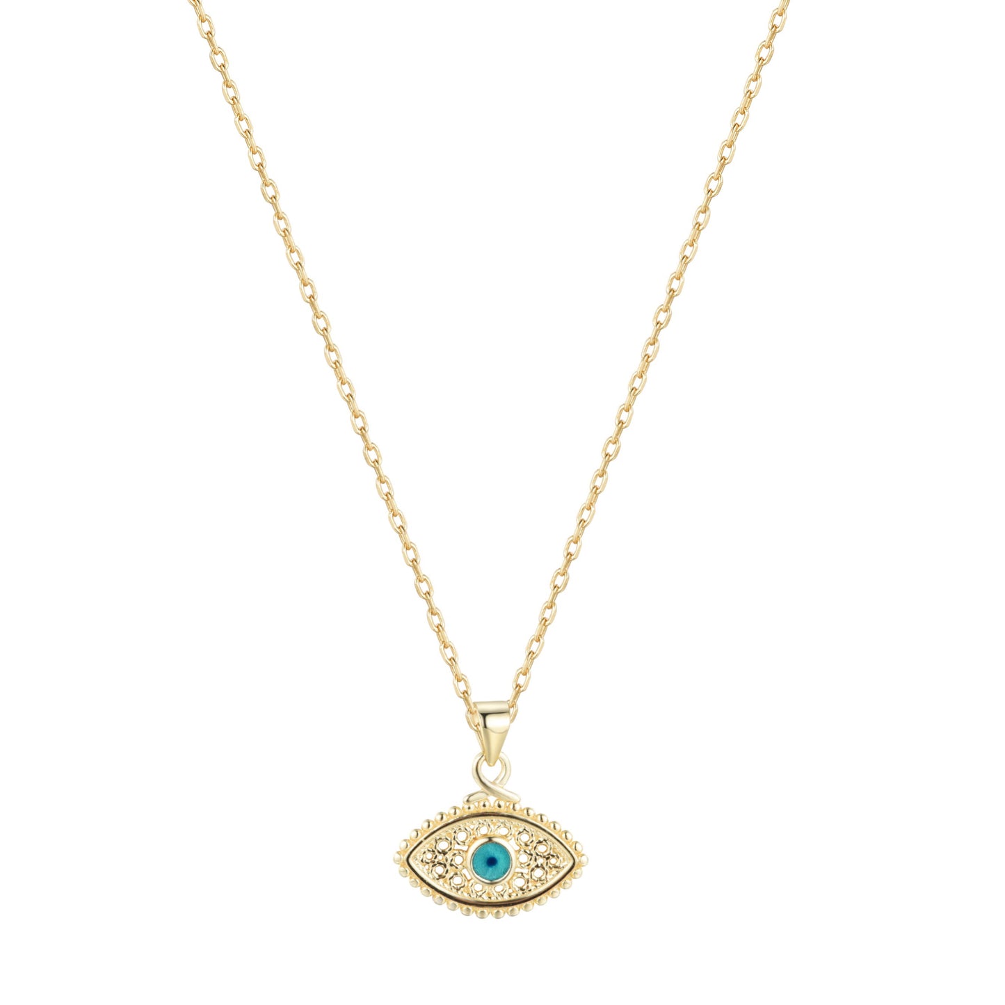 Guardian Evil Eye Gold Necklace