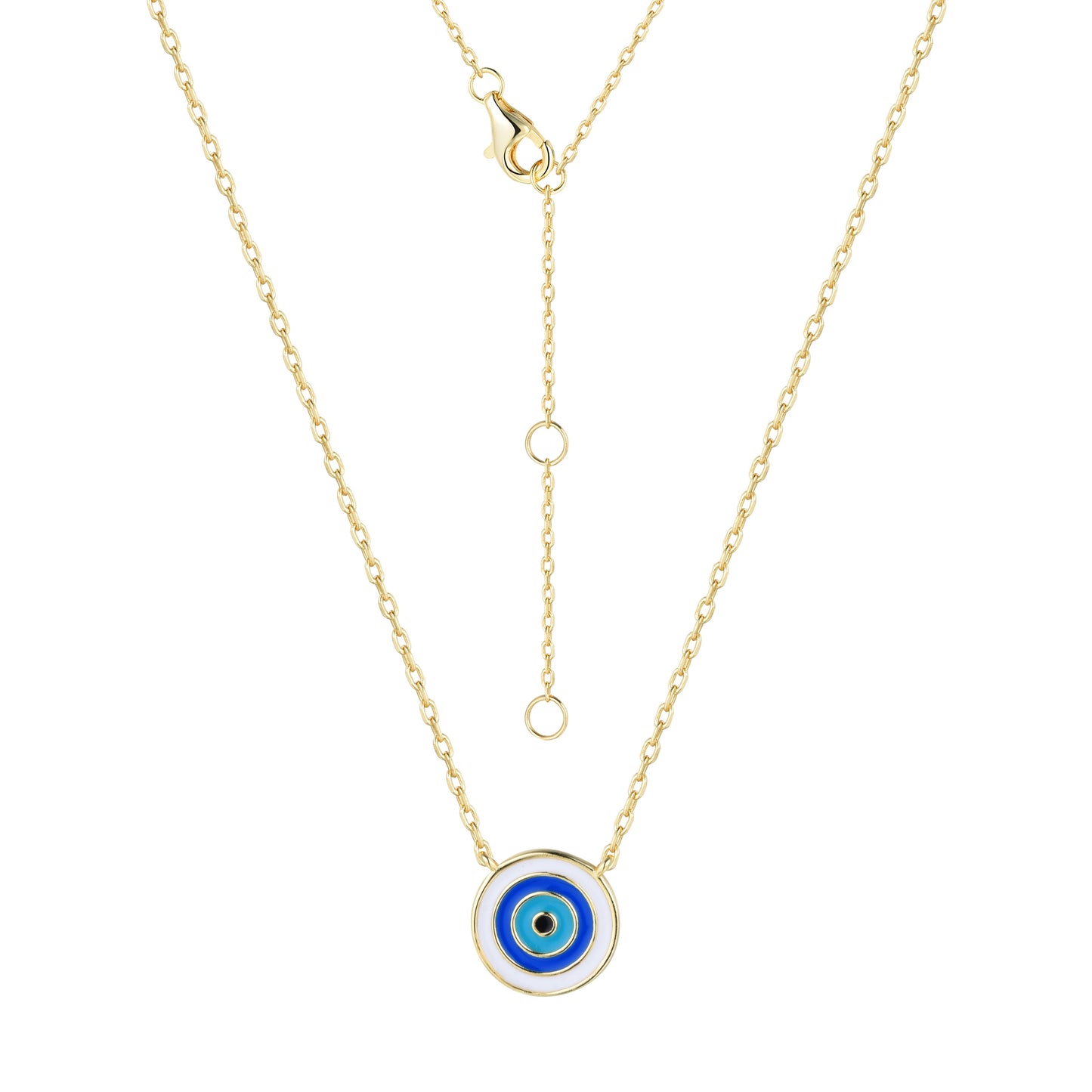 Aura Evil Eye Gold Necklace