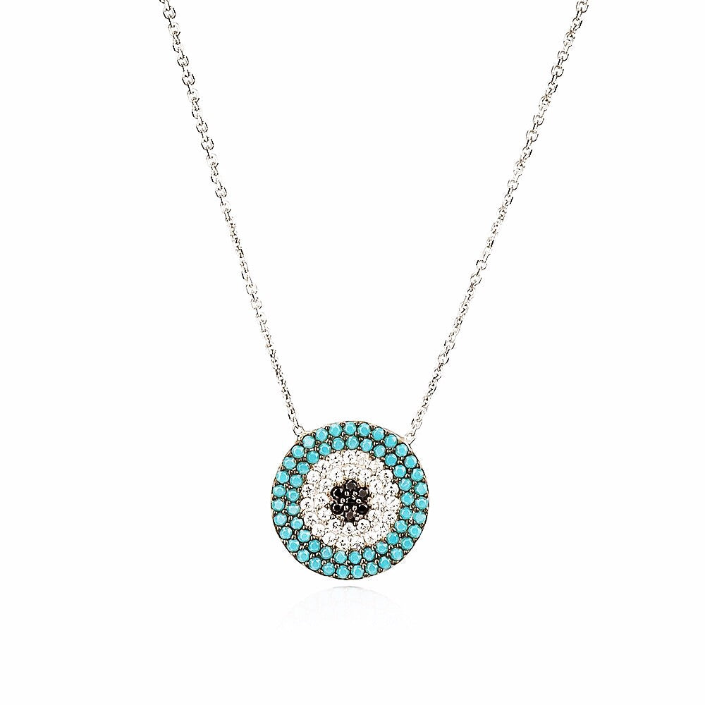 ARIEL EVIL EYE TURQUOISE NECKLACE