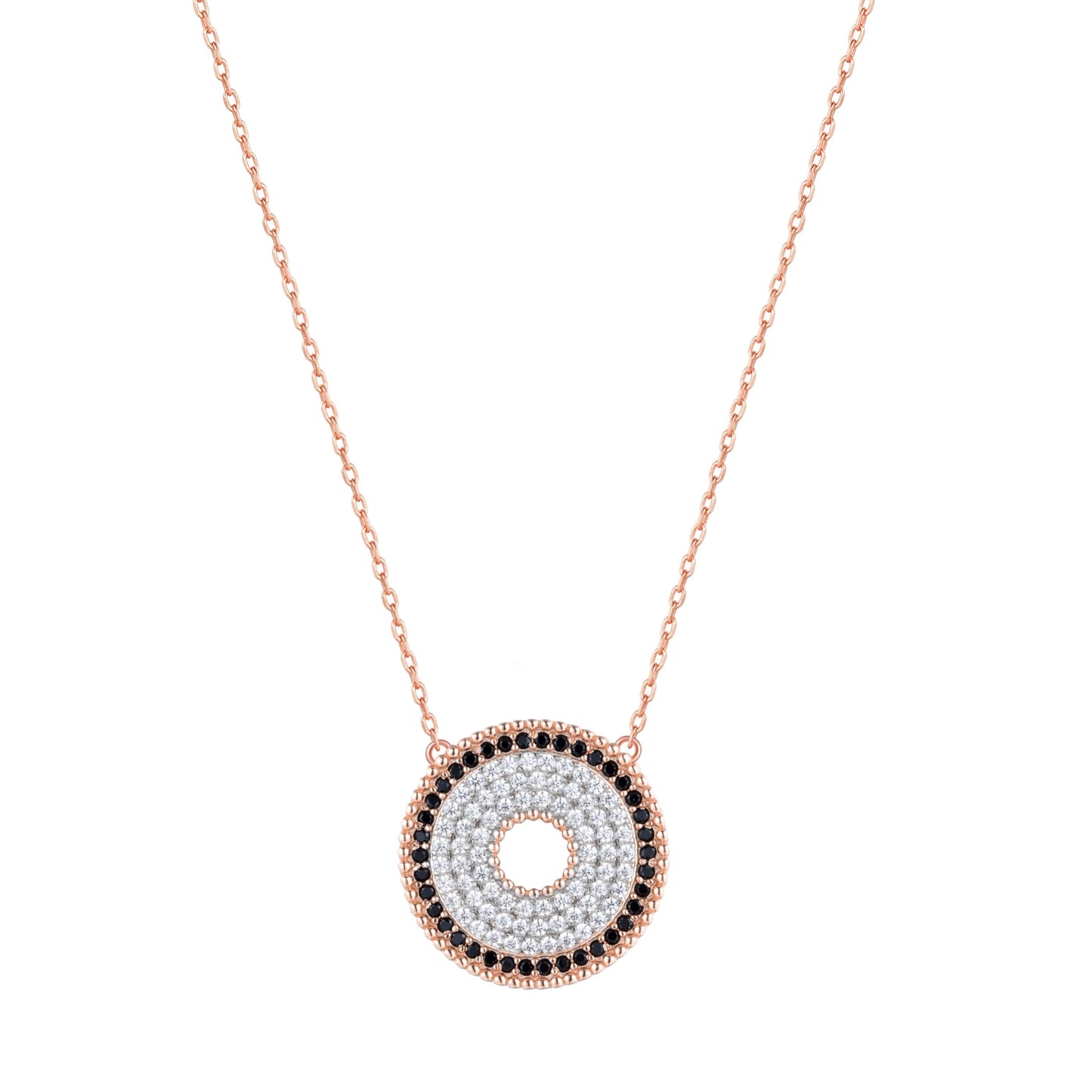 DANA ROUND ROSE GOLD NECKLACE