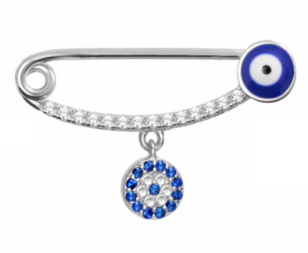 Baby Evil Eye Protection Charm Pin