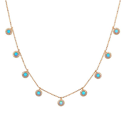 SAMARIA OPAL DROPLET GOLD NECKLACE
