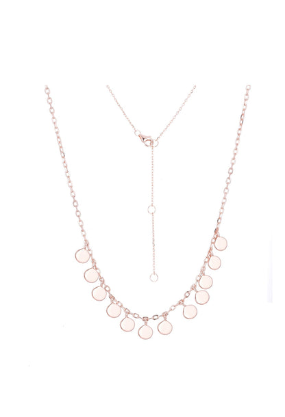 BOHO MINI DISC ROSE GOLD NECKLACE