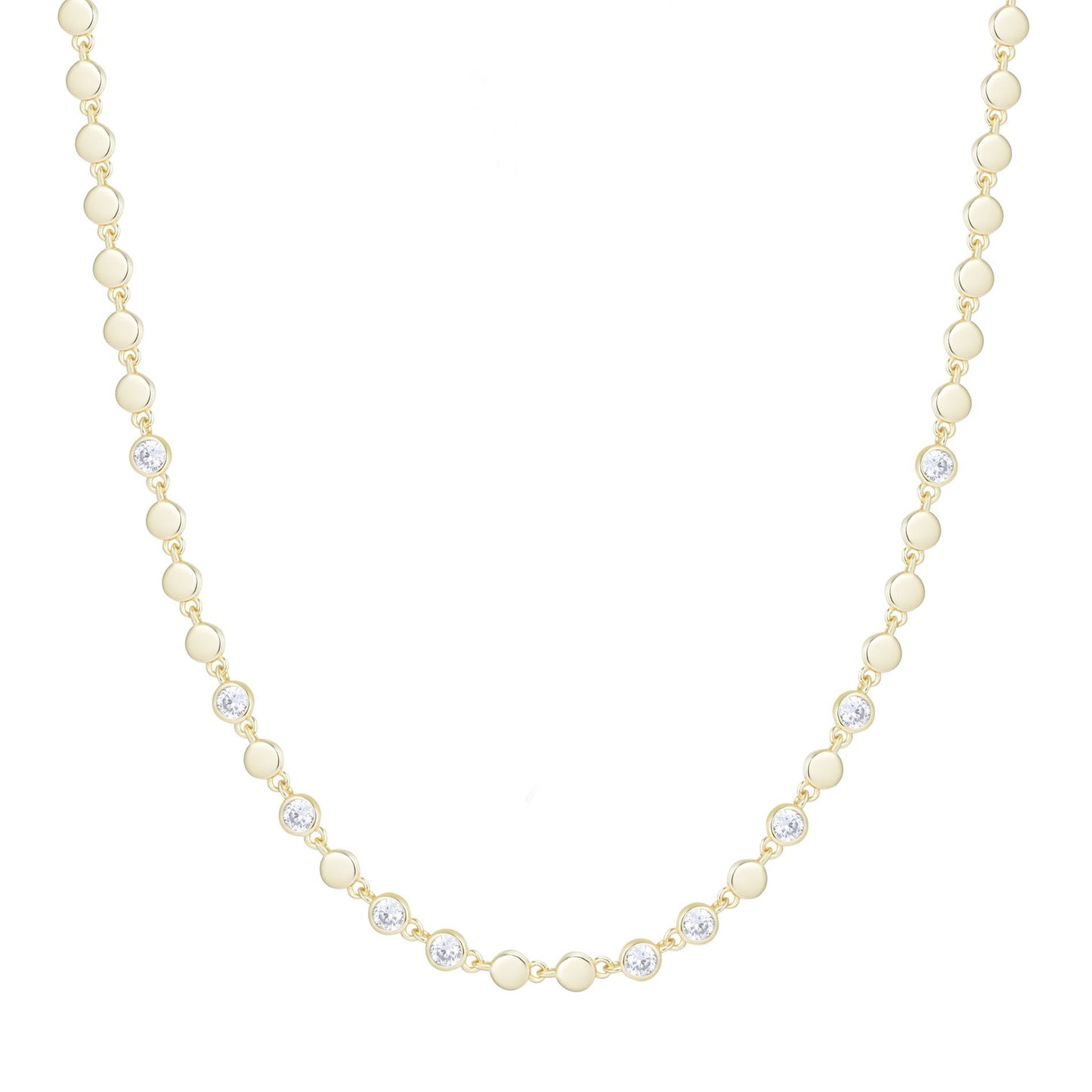 RENEE DISC GOLD NECKLACE