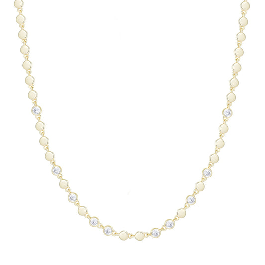 RENEE DISC GOLD NECKLACE
