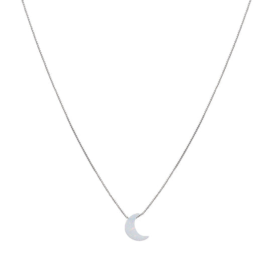 BOHO MOON WHITE OPALITE NECKLACE