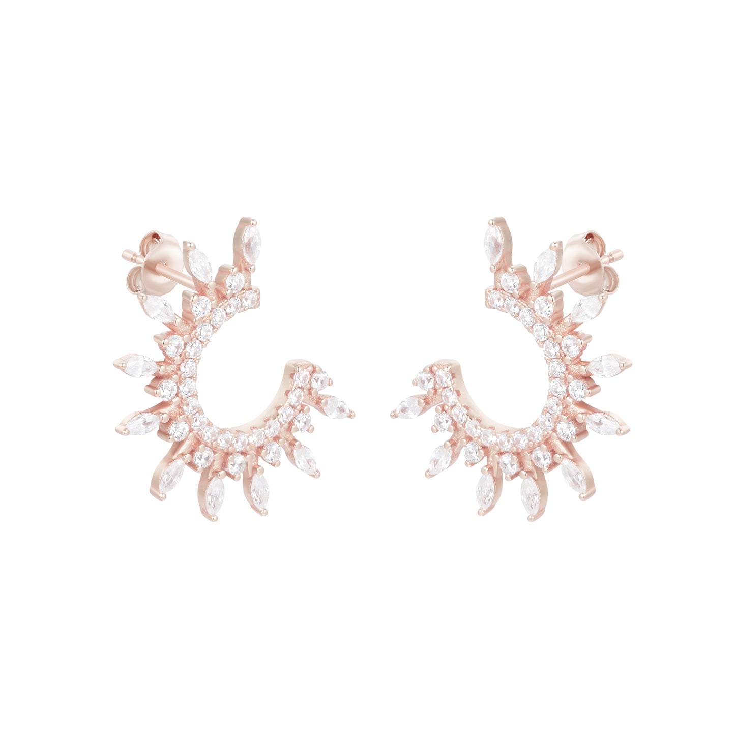 NALINA CRYSTAL ROSE GOLD EARRINGS