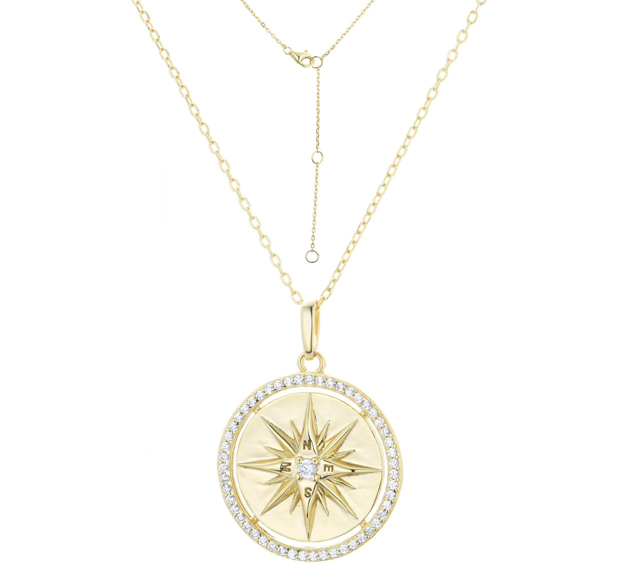 LUCIA COMPASS GOLD NECKLACE