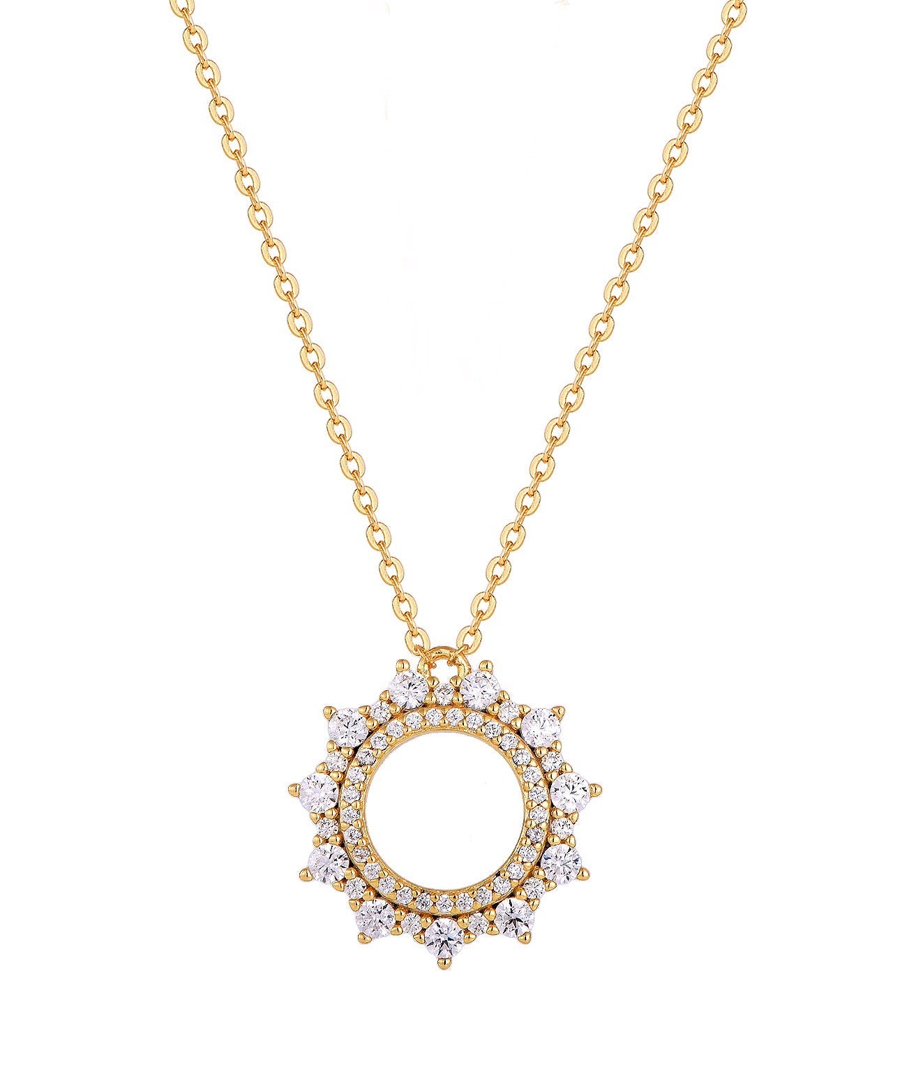 SOLANA SUN GOLD NECKLACE