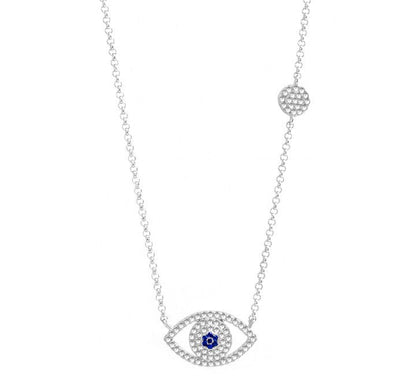 Lux evil eye adjustable necklace 