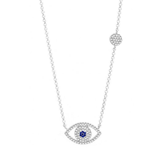Lux evil eye adjustable necklace 