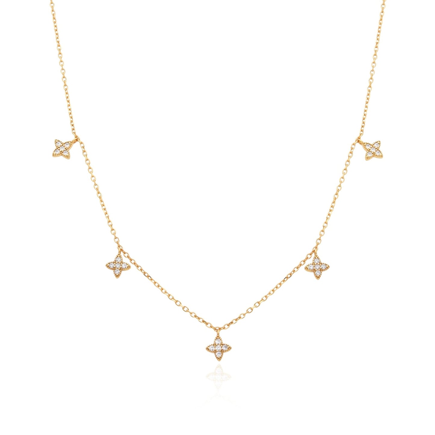 ALIA STARS CHARM GOLD NECKLACE