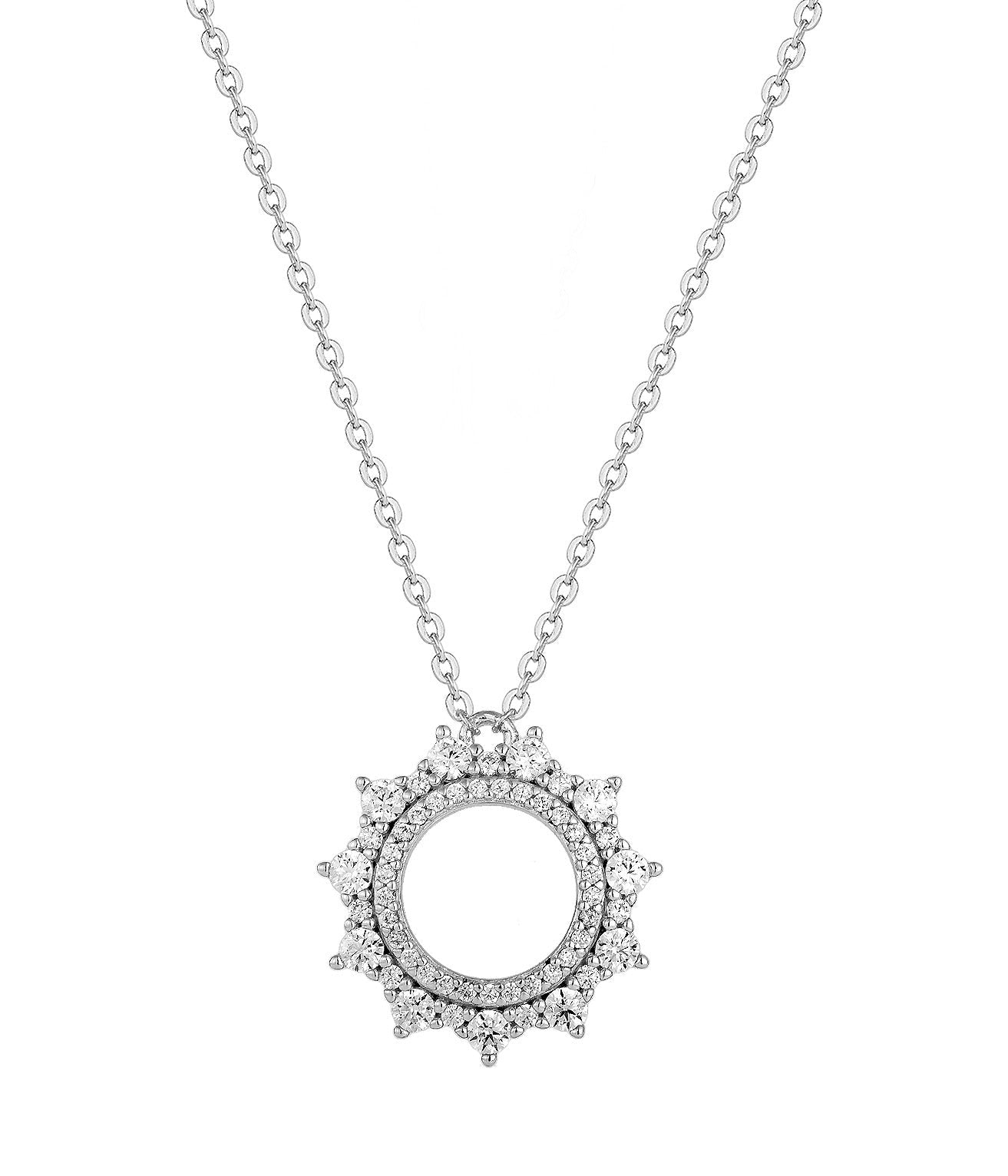SOLANA SUN SILVER NECKLACE