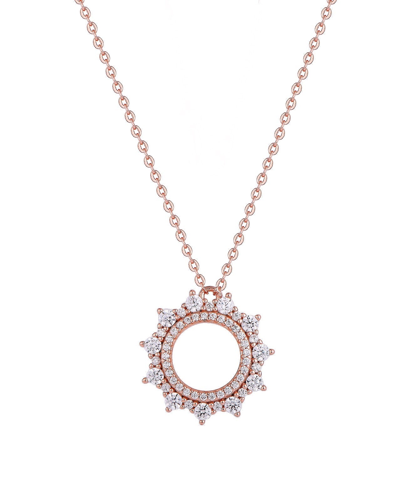 SOLANA SUN ROSE GOLD NECKLACE