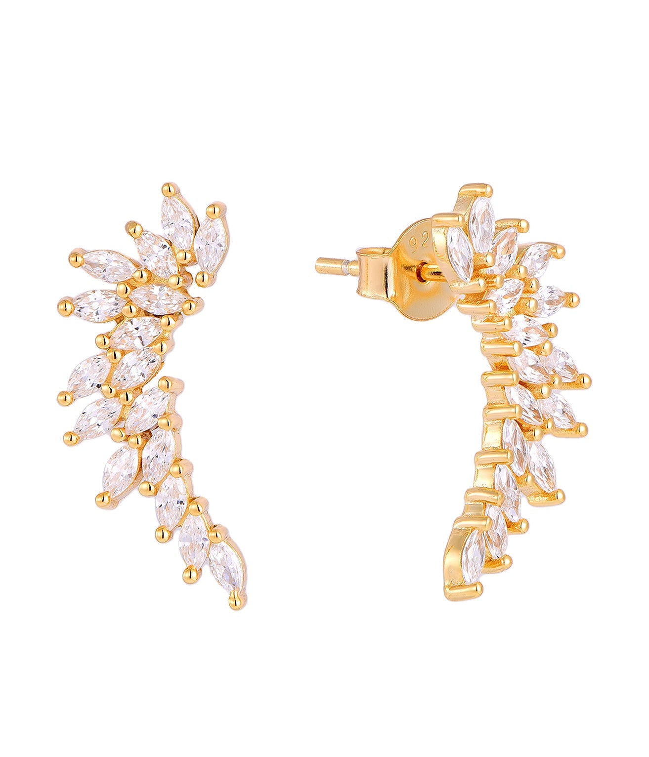 ANISA CASCADE GOLD EARRINGS