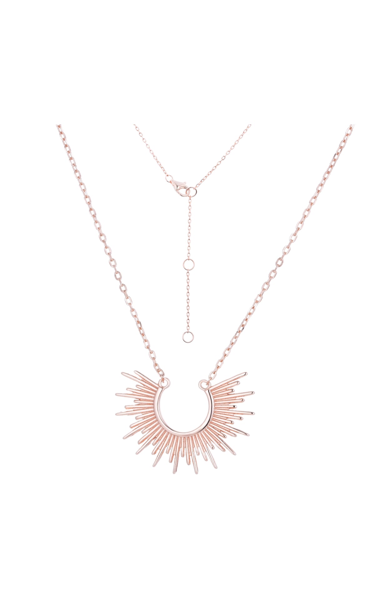 SUNBURST ROSE GOLD NECKLACE