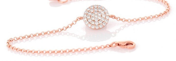 disc rose gold bracelet