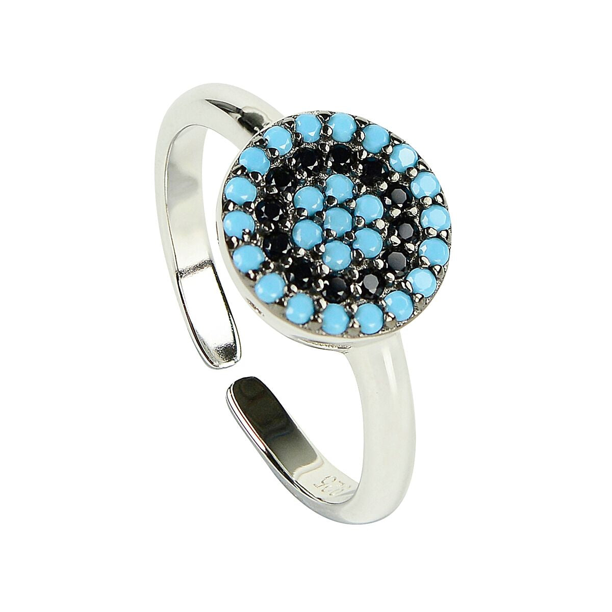EMILY EVIL EYE STERLING SILVER RING