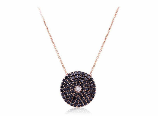 MEGHAN BLACK CRYSTAL NECKLACE