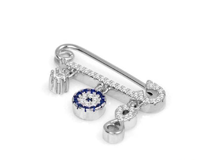 Baby Evil Eye Protection Infinity  Charm Pin