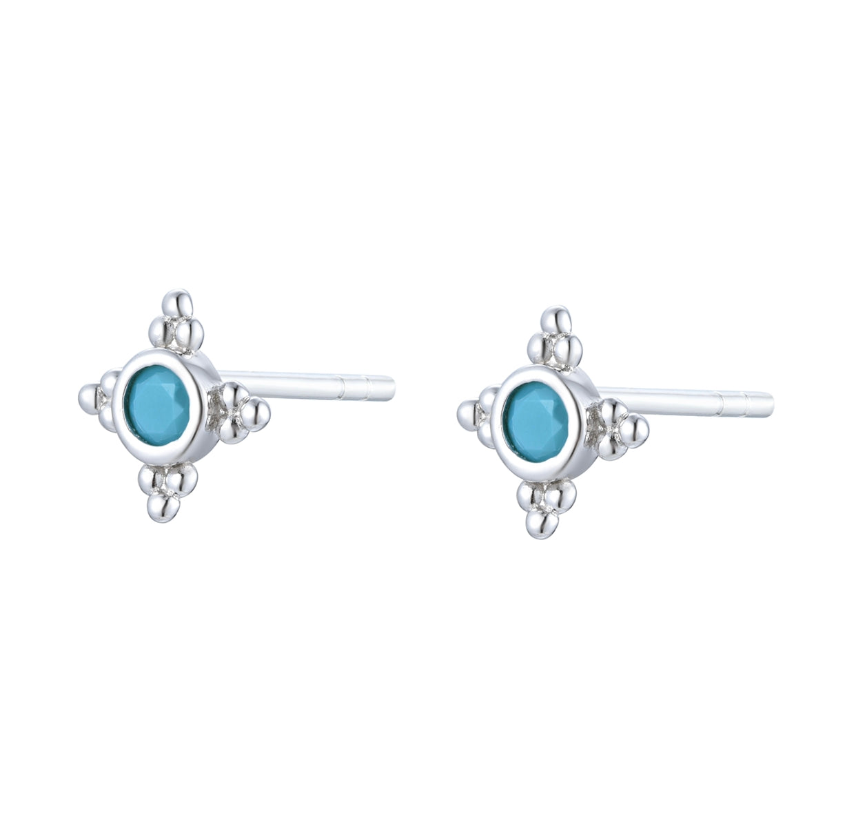 ESTELLE TURQUOISE SILVER EARRINGS