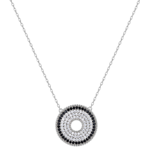 DANA ROUND SILVER NECKLACE