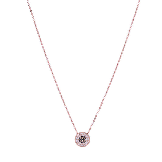 MILA EVIL EYE ROSE GOLD NECKLACE