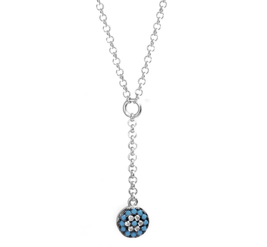 evil eye drop necklace
