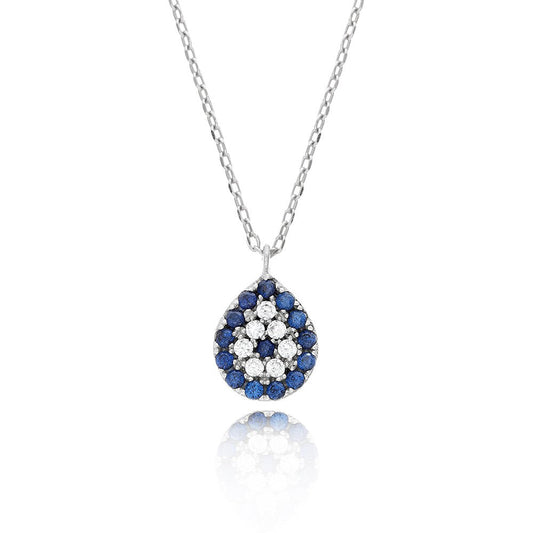 mini evil eye necklace