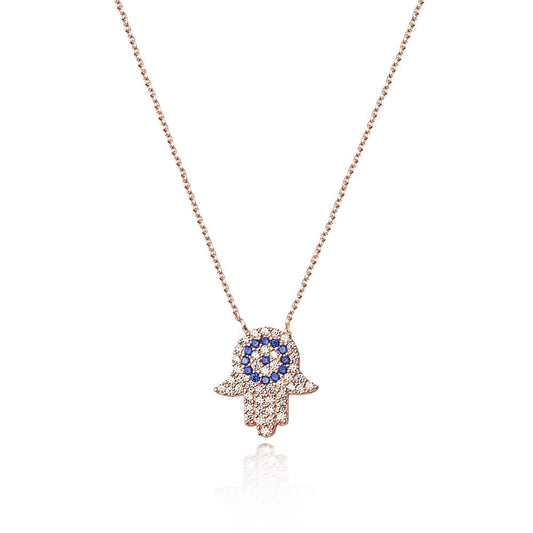 evil eye and hamsa necklace 