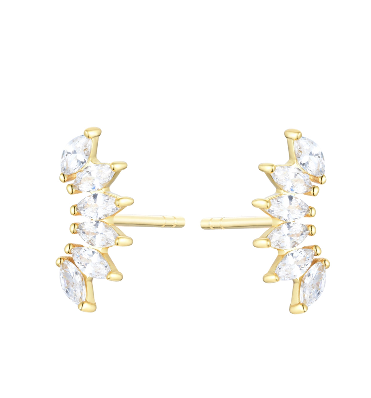 SIA CRYSTAL GOLD EARRINGS