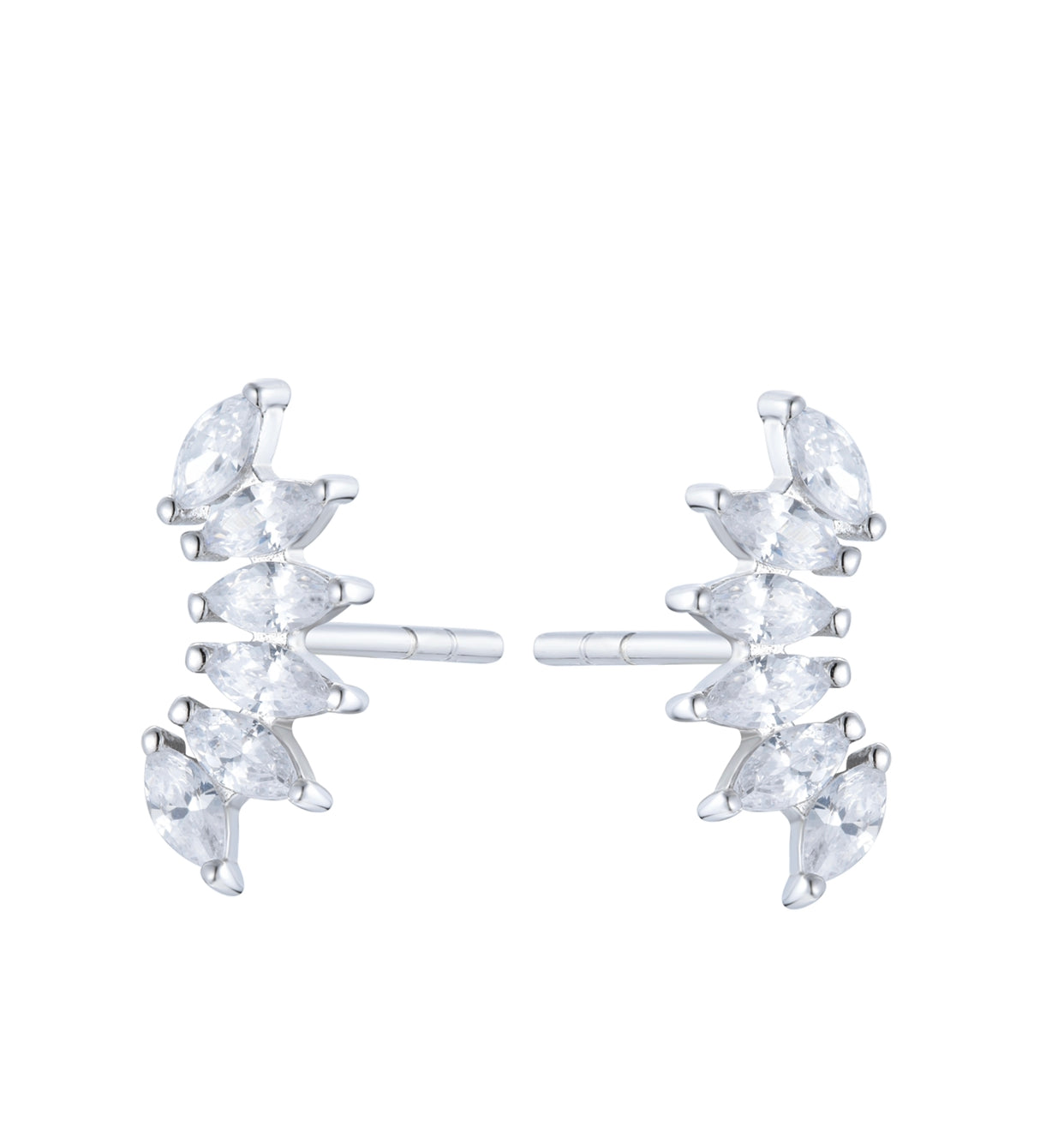 SIA CRYSTAL SILVER EARRINGS