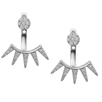 JAGGED STERLING SILVER EARRINGS