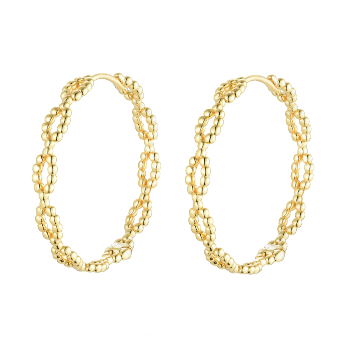CIARA VINTAGE HOOP GOLD EARRINGS