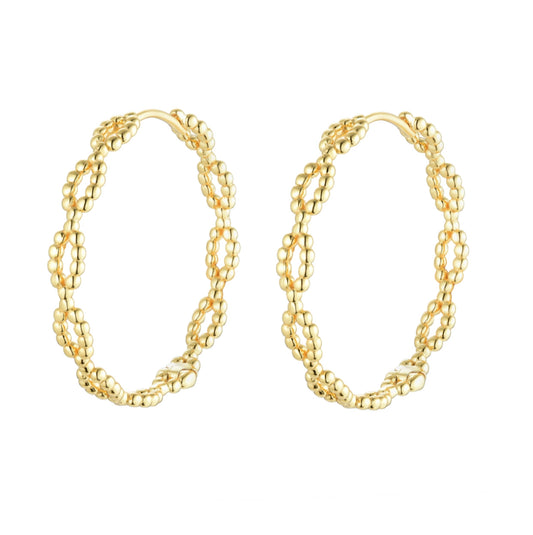 CIARA VINTAGE HOOP GOLD EARRINGS