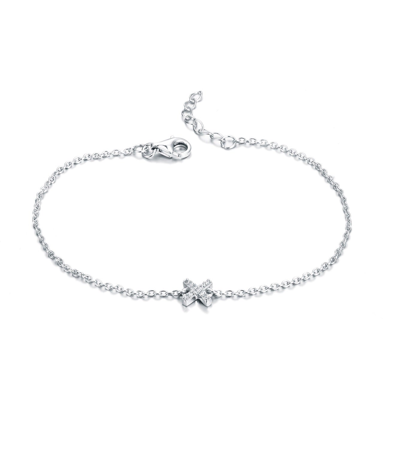 x sterling silver bracelet