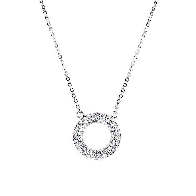 ALIQUE ROUND STERLING SILVER NECKLACE