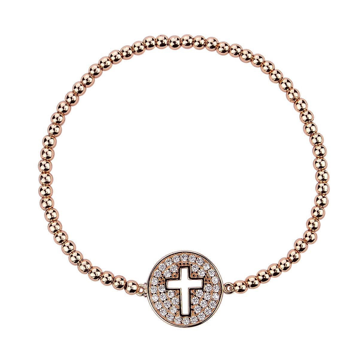 LEAP OF FAITH GOLD BEADED BRACELET