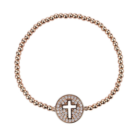 LEAP OF FAITH GOLD BEADED BRACELET
